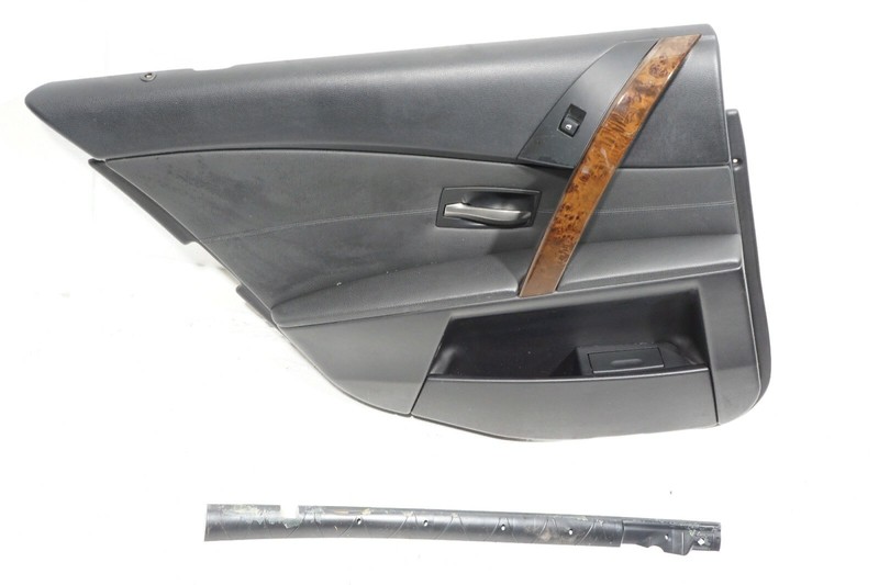 04 05 06 07 BMW 545i E60 REAR LEFT DRIVER SIDE DOOR PANEL TRIM OEM