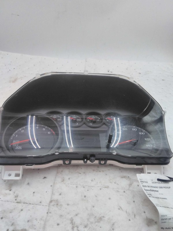 2020 Chevrolet Silverado 1500 Speedometer Gauge OEM Black 132K Miles NJ25-27210