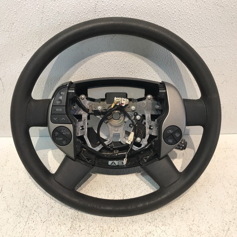 2006 - 2009 OEM TOYOTA PRIUS STEERING WHEEL WITH CONTROL BUTTONS ASSEMBLY BLACK