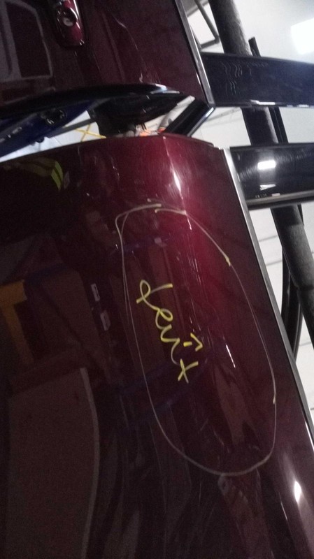 Lincoln MKC 2019 Left Rear Door MAROON 64830 3920