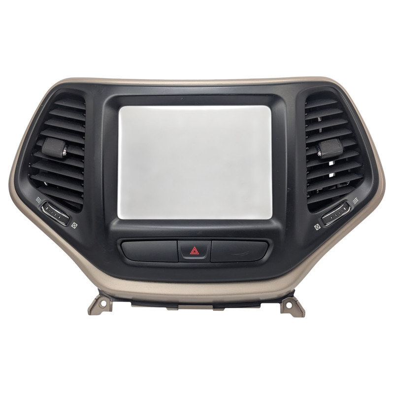 15-17 Chrysler 200 14-18 Jeep Cherokee Navigation Radio Screen Dash Bezel Trim