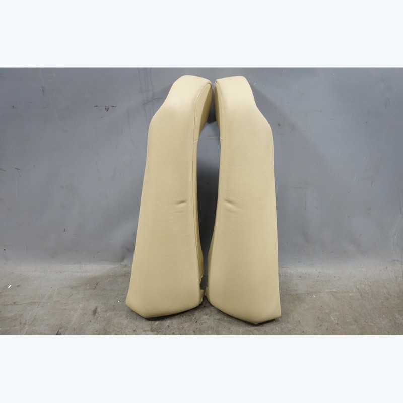 2007-2013 BMW E70 X5 Rear 2nd Row Seat Backrest Side Bolsters Beige Leather OEM