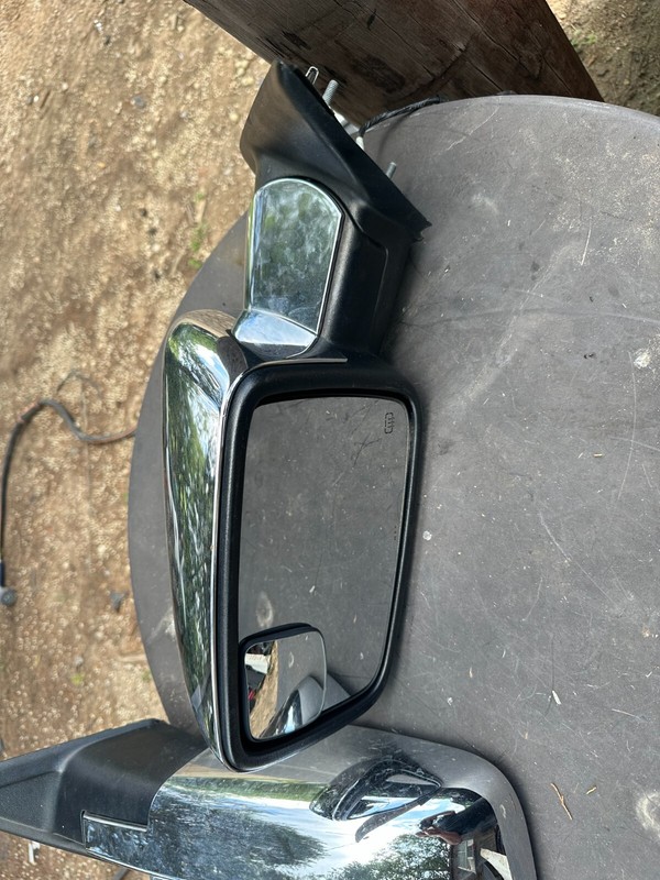 10-12 DODGE RAM 1500 2500 3500 CHROME LH POWER DOOR MIRROR - DRIVER SIDE