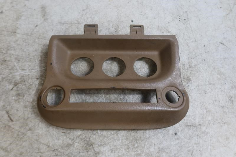 2011-2018 Jeep Wrangler JK OEM Center Dash Trim Panel Bezel Brown 1PJ28VT9AC