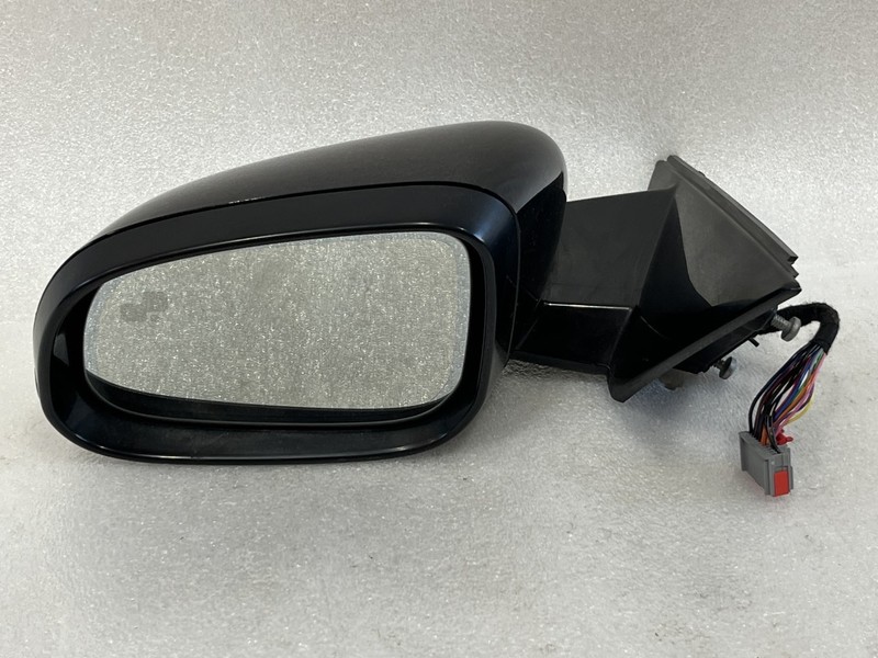 2017 JAGUAR XF XFR DRIVER SIDE VIEW DOOR MIRROR WITH BLIND SPOT + FOLD BLACK 1AG