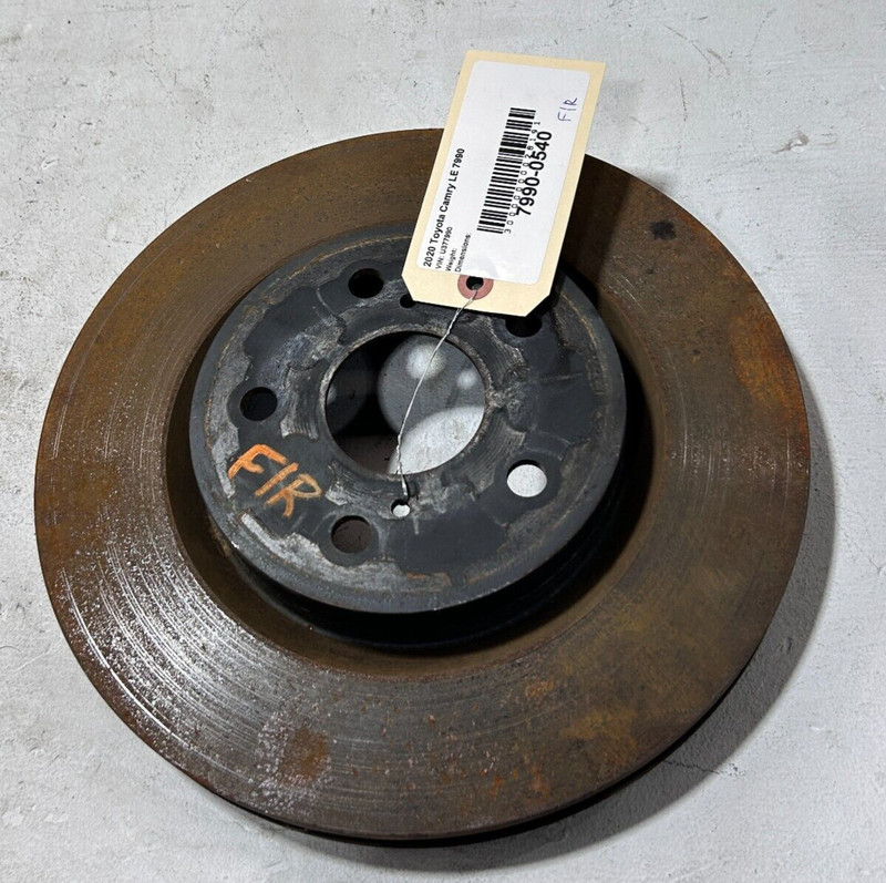 2018-19-20-21-22-2023 TOYOTA CAMRY LE FRONT RIGHT PASSENGER DISC BRAKE ROTOR OEM
