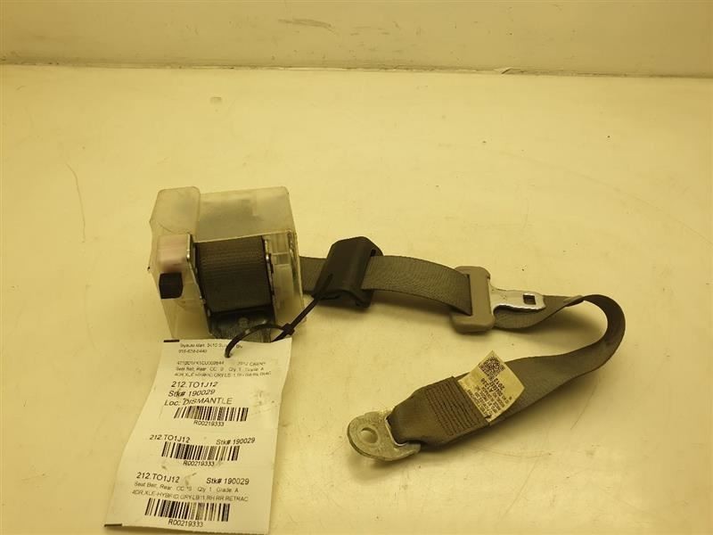 2012 TOYOTA CAMRY XLE HYBRID SEAT BELT ASSEMBLY