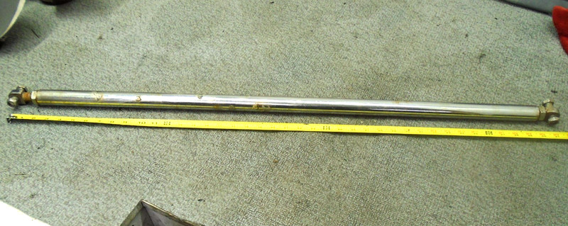 USED OUTBOARD HYDRAULIC STEERING TIE BAR 41" INCH STAINLESS STEEL