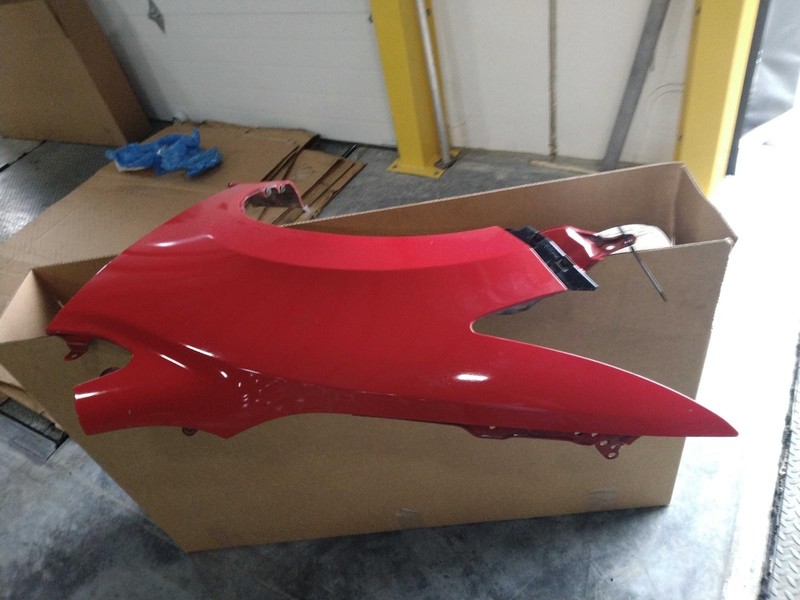 2015 Honda Civic Left Fender Red 2DR CPE Used OEM Part 399125