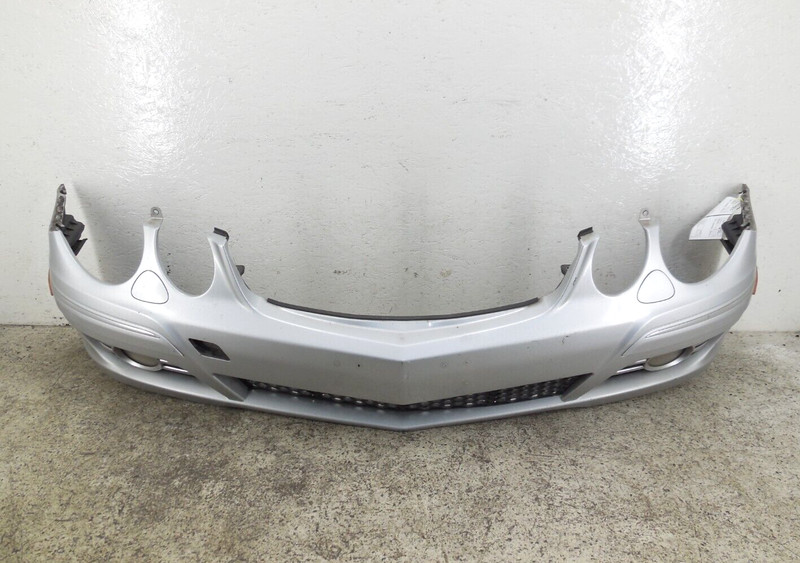 07-09 Mercedes-Benz E350 Base Front Bumper Cover Grilles, Fogs & Washer Opt OEM