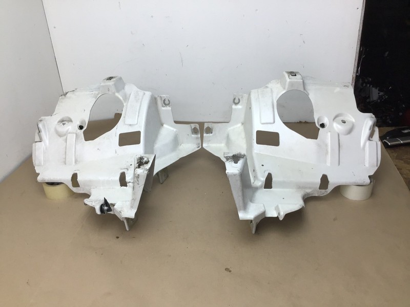 11-12 Fisker Karma 2012 Fender Splash Shield Support Guard Mount Bracket Set ;Y3