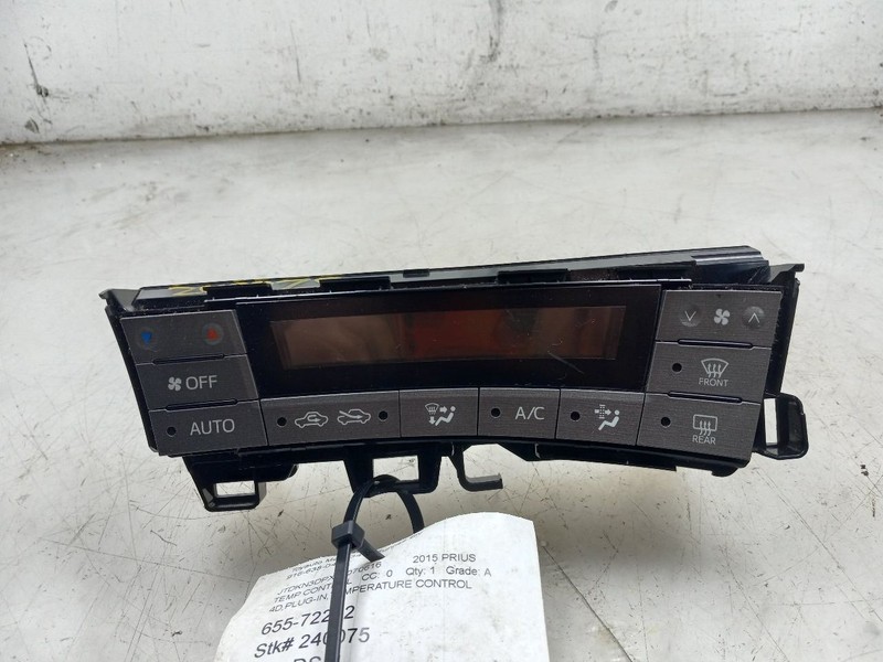 13-15 TOYOTA PRIUS PLUG-IN 1.8L FWD AT TEMPERATURE CONTROL SWITCH