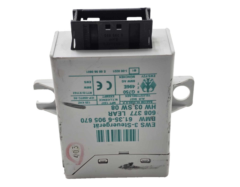 BMW 325i Theft Locking Immobilizer Module 2004 P/N 61356905670