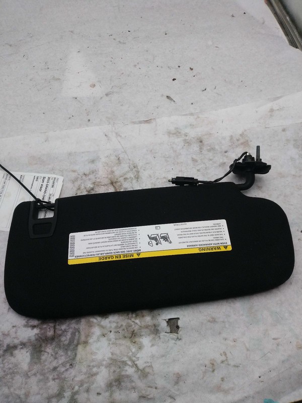 2015 JEEP GRAND CHEROKEE Sun Visor WHITE Used OEM Part NJ25-26780-676549