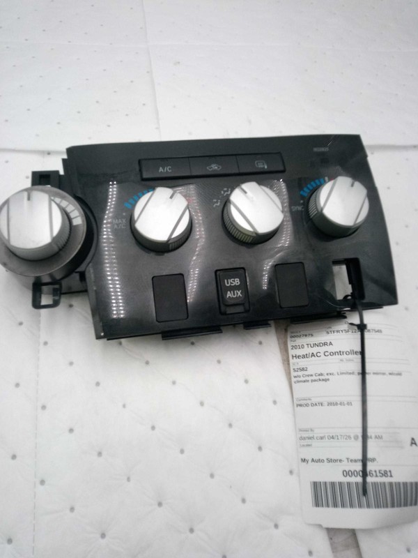 2010 Toyota Tundra A/C Selector Switch OEM Silver 840100CC80 6 Month Warranty