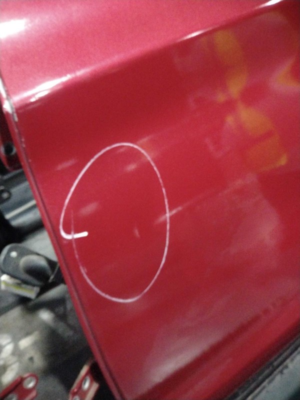 2016 Hyundai Elantra Rear Left Door Red Small Dent 71K Miles OEM Part