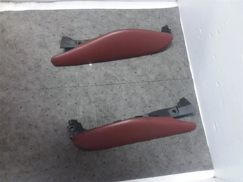 Left & Right Front Center Console Trim Pad Set Chateau Red 2011 BMW X6 E71