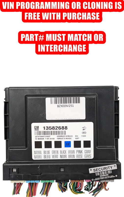 PROGRAMMED 12-14 Chevrolet Buick Cadillac GMC BCM Body Control Module 13582688