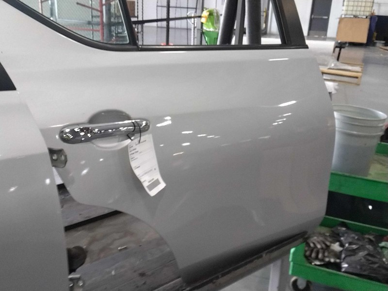 2016 Nissan Versa Rear Right Door Silver 104K Miles Used OEM Part 180596