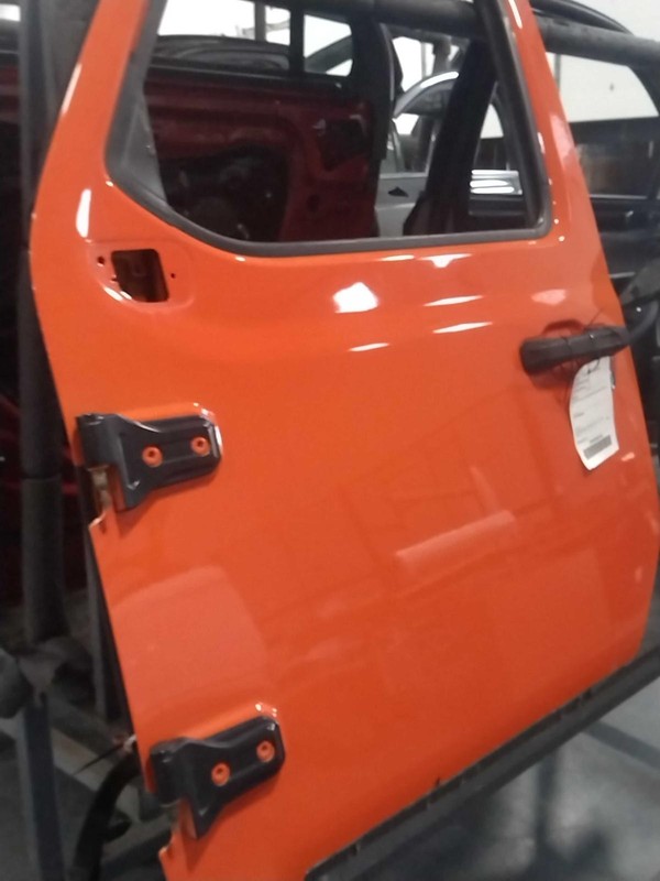 2018 Jeep Wrangler Left Door PE4 Orange 4DR SUV Used OEM Part 681644