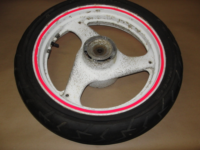 91 SUZUKI GS 500 E REAR WHEEL RIM TIRE GS500