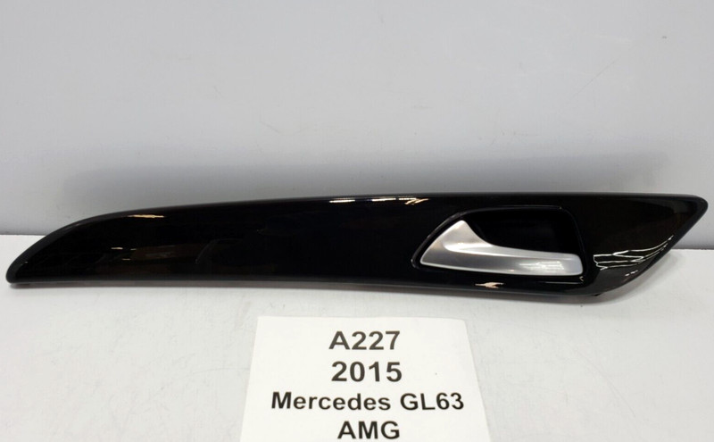 ✅ 2014-2019 OEM Mercedes X166 GL63 AMG Rear Left Driver Door Panel Trim Wood