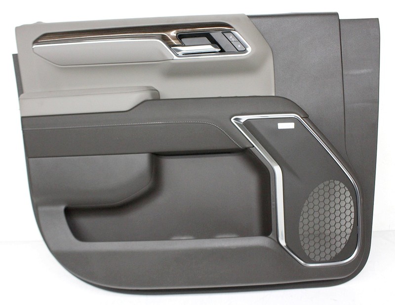 OEM LH Driver Side Front Door Trim Panel For Chevrolet Silverado Brown 85614414