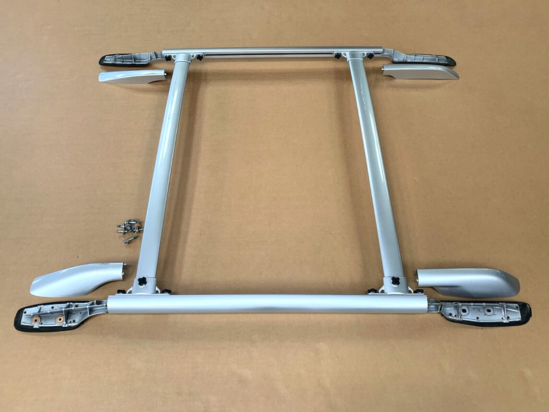 ⭐2003-2007 LEXUS LX470 ROOF RACK CROSS BAR STORAGE W/ BOLTS PAINTED SILVER OEM