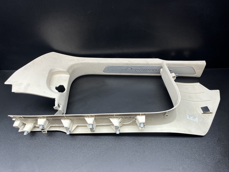 2010-2016 PORSCHE PANAMERA S 970 FRONT DOOR SCUFF SILL PLATE TRIM PANEL SET OF 2