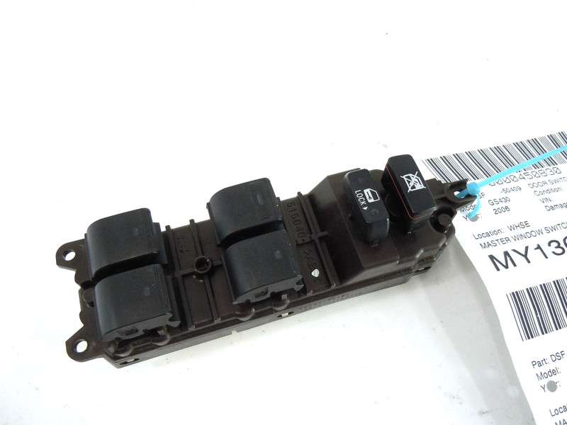 2006 2007 Lexus GS430 Master Power Window Control Switch Driver Left OEM