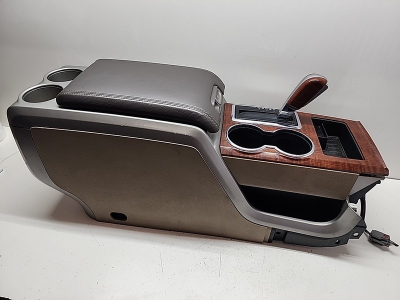 2009 10 FORD F-150 FLOOR CONSOLE SHIFTER CREW CAB 2 TONE OEM Cup Holder AT