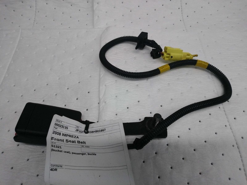 2008 Subaru Impreza Silver Front Right Seat Belt OEM 64631FG000JI 96K Miles
