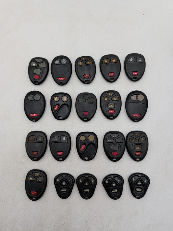 Lot of 20 Key Fobs Keyless Entry Avital, Chevrolet, GMC, Buick, Misc