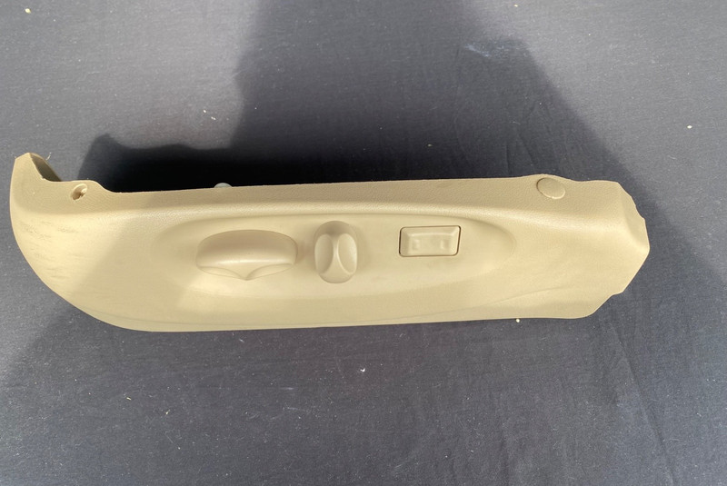 00-02 Jaguar S Type Front Driver Left Power Seat switch Side Cover Beige PANEL