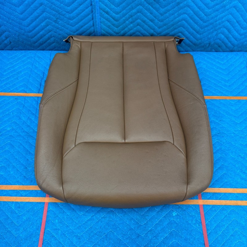 12–16 BMW 328i Front Passenger Seat Bottom Cushion Dakota Leather Saddle Brown