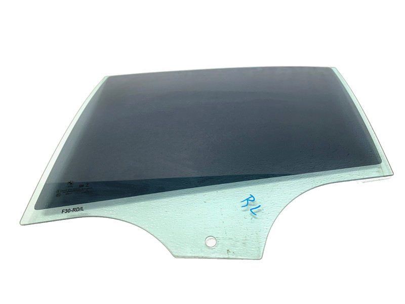 16-18 BMW 340i F30 REAR LEFT DRIVER SIDE DOOR WINDOW GLASS OEM #A0.13