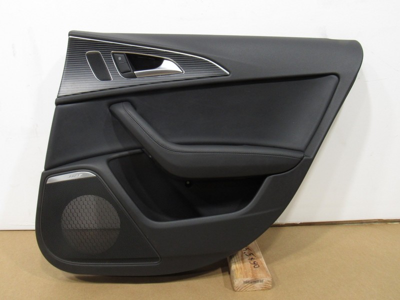 13-18 Audi S6 C7 2014 Rear Right Door Cover Trim Panel Aluminum Beaufort ;:Y