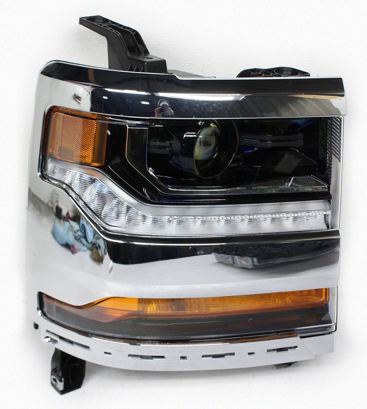 OEM Right Passenger Side HID with LED accents Headlamp For Chevy Silverado