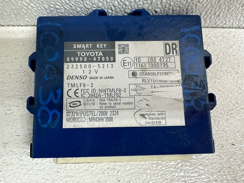 2010-2011 Toyota Prius Smart Key Theft Locking Computer Control Module