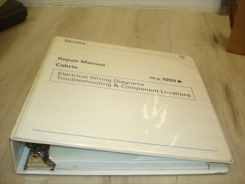 1999 VW Volkswagen Cabrio Electrical Wiring Diagrams Troubleshooting Manual