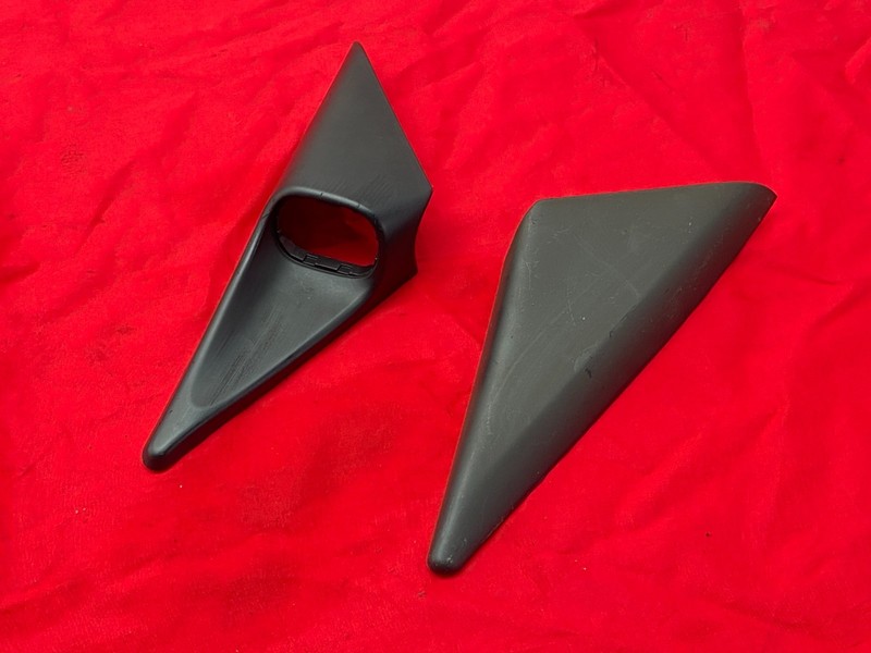 05-12 Porsche Boxster Cayman Front Mirror Switch Triangle Trim Cover Set OEM✅