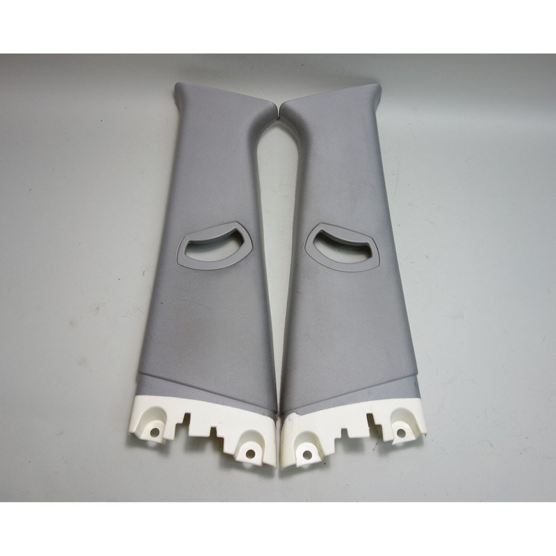 2006-2010 BMW E83 X3 SAV Interior B- Pillar Column Upper Covers Light Grey OEM