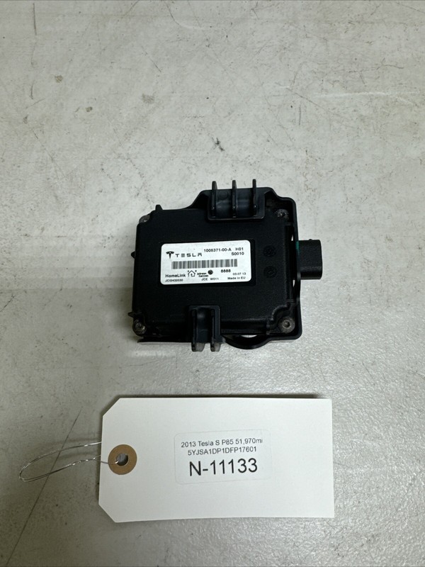 12-15 TESLA MODEL S HOMELINK GARAGE OPENER CONTROL MODULE W/BRACKET 11133 B61