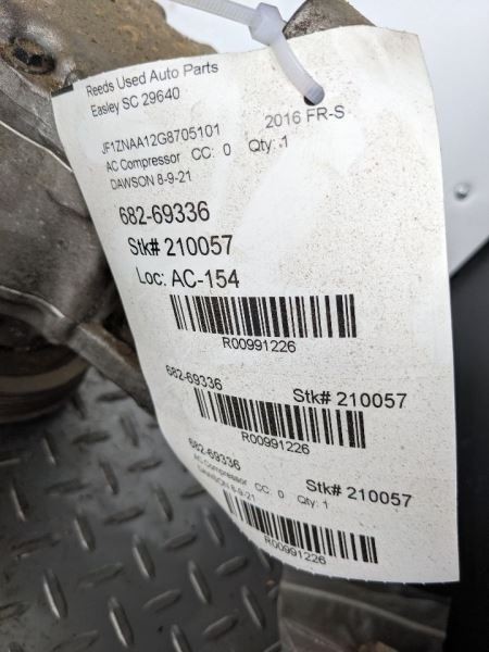 AC Compressor Fits 13-20 BR-Z 991226