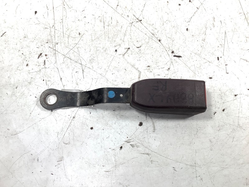 88-89 Honda Accord 4D Right Front Seat Belt Buckle Burgundy 04813-SE3-A05ZD OEM