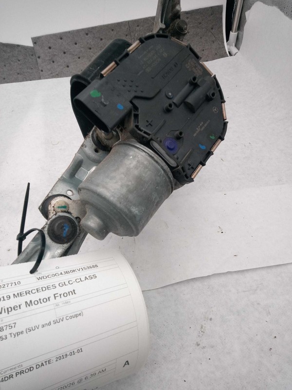 2019 Mercedes-Benz GLC-Class Wiper Motor OEM 89000 Miles NJ25-27710-705845