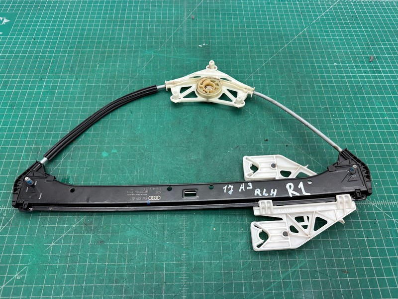 15-20 Audi A3 S3 Sedan REAR LEFT DOOR POWER WINDOW REGULATOR OEM