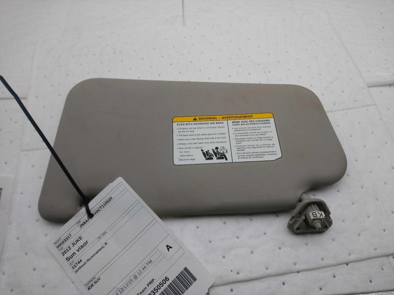 2012 Nissan JUKE Silver Used Sun Visor 141624 4DR SUV 148K Miles