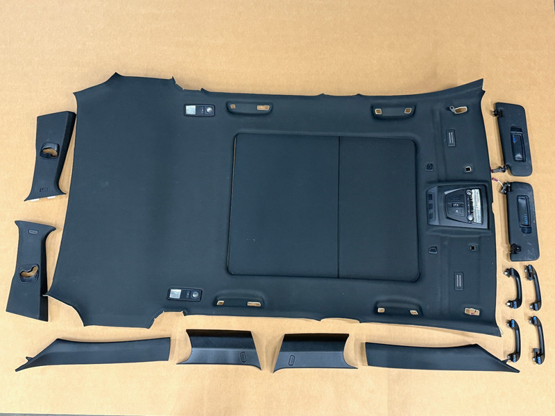 ⭐2011-2017 BMW X3 M SPORT INTERIOR HEAD LINER PILLAR ASSEMBLY BLACK OEM LOT2721