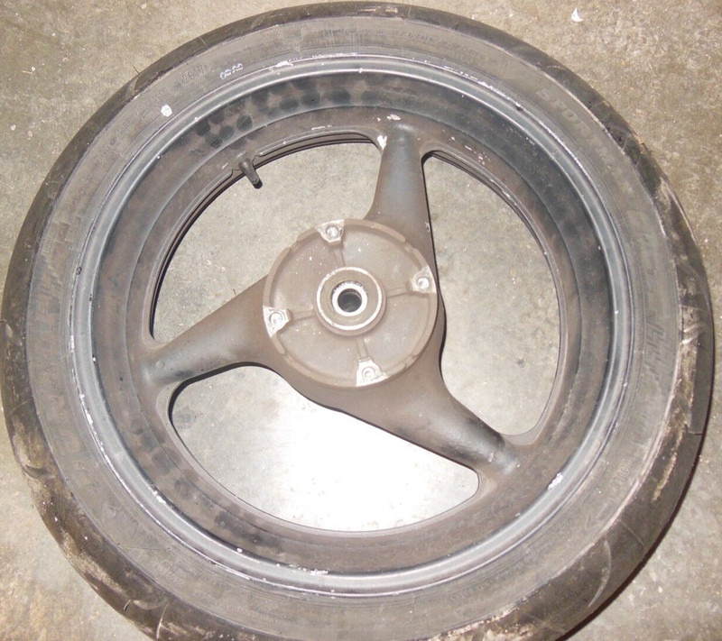 1999 Honda CBR600F4 CBR 600 F4 CBR600 180/55-17 Rear Rim Tire Wheel Back 17" #68